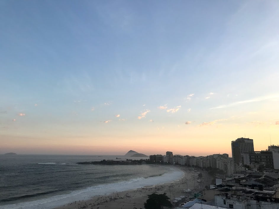 praia de Copacabana vista do alto 